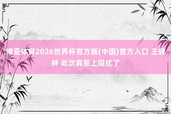 博亚体育2026世界杯官方版(中国)官方入口 王健林 此次真惹上阻扰了