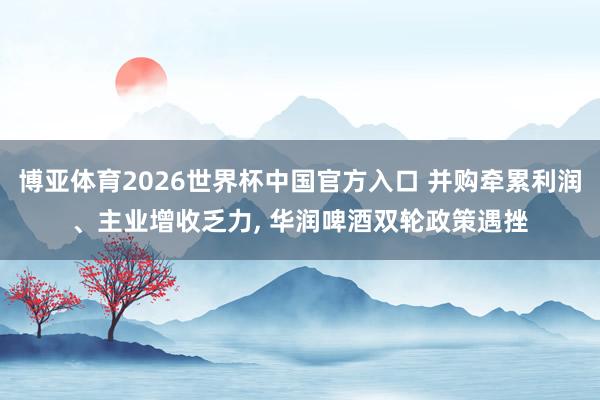 博亚体育2026世界杯中国官方入口 并购牵累利润、主业增收乏力， 华润啤酒双轮政策遇挫